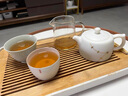 瀾春江白瓷鑲銀焗釘茶具套裝一壺兩杯高檔冰種蓋碗茶壺送老師領(lǐng)導(dǎo)伴手禮 素?zé)蛑翊射|釘-流芳杯石墜 【高檔禮盒裝】 曬單實(shí)拍圖