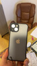 摩斯維 適用蘋果14手機(jī)殼無邊框iphone14 ProMax保護(hù)套plus鏡頭全包防摔透明磨砂超薄 蘋果14【透黑】無邊框經(jīng)典款 曬單實(shí)拍圖