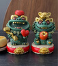 BOSSY故宮文創(chuàng  )風(fēng)國潮中式桌面擺件客廳裝飾生日喬遷商務(wù)開(kāi)業(yè)節日禮品 諸事大吉·稱(chēng)心如意【云錦禮盒裝】 曬單實(shí)拍圖