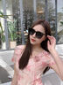 雷朋(RayBan)2024 新款歐美男士偏光太陽鏡旅游駕駛休閑太陽眼鏡時尚潮流墨鏡 砂黑框黑灰片+配送原裝盒品牌包 曬單實拍圖