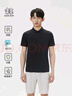 KOLON SPORT/可隆SECO空氣POLO衫 男子戶外吸濕速干防曬UPF50+抗菌T恤上衣 LHPT5AT885-BK 黑色 2XL 185/104A 曬單實拍圖