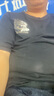 依如風(fēng)美式重磅純棉短袖T恤男夏季新款半袖上衣服男裝打底衫體恤潮寬松 黑色 4XL(建議200-230斤) 曬單實拍圖