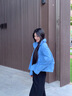 波司登25年輕薄羽絨服女90絨寬松短款顯瘦短款保暖外套B250135326 曬單實(shí)拍圖