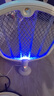 喜格麗電蚊拍基孔肯雅熱充電式家用紫光誘蚊二合一滅蚊拍電蒼蠅拍蚊子拍 曬單實拍圖
