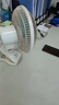 卡培登6寸USB小風扇/電風扇桌面/小電扇/小臺扇便攜迷你手持夾子睡眠小風扇辦公室宿舍桌面戶外可用 白色 曬單實拍圖