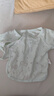 優(yōu)奇嬰兒衣服男女寶寶夏季薄款短袖半背衣初生新生兒上衣和尚服兩件裝 曬單實(shí)拍圖