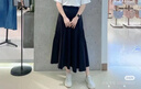 UR2025秋季新款女裝時(shí)尚森系休閑系帶寬松A字半裙UYU550028 墨藍(lán) S 曬單實(shí)拍圖