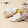 M1&M2童鞋女童帆布鞋男童室內(nèi)鞋幼兒園室外小白鞋兒童鞋子女學(xué)步鞋398 白色 25 適合腳長15cm 曬單實(shí)拍圖
