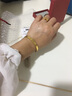 蕊意（Rui yi）金包銀手鐲光面卡家同款手鐲love螺絲釘輕奢金鐲子送女友送媽媽禮 金1.3克-重約23克-卡家手鐲 54圈口 曬單實拍圖