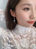 老鳳祥純銀耳環(huán)女2025年新款耳釘氣質(zhì)輕奢高級(jí)感生日禮物女生送女朋友 L-EZE26丘比特之箭足銀耳環(huán)-藍(lán)色 曬單實(shí)拍圖