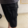 洛夫倫夏季薄款大碼七分褲男工裝短褲冰絲大碼寬松胖子速干運動(dòng)休閑褲子 黑色 2XL 適合155到175斤 曬單實(shí)拍圖