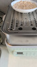藍(lán)寶（BLAUPUNKT）電蒸鍋家用不銹鋼電燉鍋13.5L大容量多功能鍋一鍋多用蒸鍋大號智能蒸燉鍋定時(shí)預(yù)約蒸汽鍋 13.5L 【淺杉綠】雙層標(biāo)配/更大更能蒸 曬單實(shí)拍圖