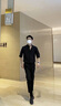 莫代爾立領(lǐng)七分袖襯衫男士中袖夏季修身韓版休閑帥氣高級感五分短袖襯衣 白色 中袖 3XL 155-165斤 曬單實拍圖
