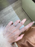 IDC18k金鉆戒人工培育鉆石方型圍鑲結婚鉑金1克拉戒指七夕情人節(jié)禮物 PT950鉑金【D色/VVS/NGIC證書】 50分【重金版】 曬單實拍圖