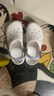 斯凱奇（Skechers）怪獸泡泡鞋 | 洞洞鞋女子休閑耐磨涼拖鞋沙灘鞋運動外穿海邊百搭 白色/多彩色/WMLT 38 曬單實拍圖