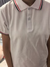 乖夫子小學(xué)生短袖白色T恤班服初高中生翻領(lǐng)POLO衫校服男女童上衣夏薄款 3301【短袖-翻領(lǐng)】黑紅杠領(lǐng)-白色 120 （建議體重40-50斤） 曬單實(shí)拍圖