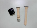 炫戴（XUANDAI）適用蘋果手表apple watch表帶小蠻腰真皮iWatch s10/s9腕帶復(fù)古纖細(xì)s8/s7/s6代通用配件 奶油杏 38/40/41/42表盤4~10代/se 曬單實(shí)拍圖