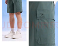 駱駝（CAMEL）防曬速干工裝短褲男休閑寬松運動褲子 J15BR0L3060 幻影黑 XXXL 曬單實拍圖