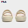 斐樂（FILA）官方DONUT女鞋拖鞋新款涼拖厚底增高休閑甜甜圈 米色-AG 39 曬單實拍圖