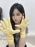 JCZS德國品牌洗碗手套廚房加厚耐磨橡膠加長(cháng)防水女士防護耐用家務(wù)清潔 掛繩款【粉/黃共2雙】加長(cháng)加厚( L 曬單實(shí)拍圖
