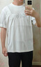 卡賓（CABBEEN）【高周波logo】男裝 漸變網(wǎng)點(diǎn)印花T恤2025年夏季新款短袖百搭 漂白色02（舒適版型） M /170/48 曬單實(shí)拍圖