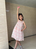 G.DUCKKIDS小黃鴨女童連衣裙夏裝2025新款兒童洋氣碎花公主裙夏季兒童吊帶裙 粉色 140 (建議125-135cm 7-8周歲） 曬單實拍圖