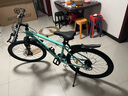 梅隆  MELONE梅隆山地自行車越野變速公路車青少年學(xué)生單車減震輕便單車 SR370-比安奇綠 26英寸 21速 曬單實拍圖