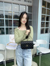 Chiecu Kscbn CK輕奢包包女包單肩包斜挎包女士鏈條菱格小方包情人節(jié)生日禮物 黑色【送老婆送女友】 曬單實拍圖