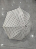魅馳ins雨傘女森系復(fù)古小清新波點長柄傘晴雨兩用太陽傘防曬遮陽傘 白色 曬單實拍圖