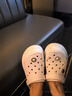 斯凱奇（SKECHERS）女鞋泡泡鞋多巴胺洞洞鞋厚底增高防滑耐磨沙灘鞋拖鞋涼鞋111678 曬單實(shí)拍圖