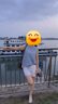 旅途原品ltyp 法國進口100%亞麻文藝背心女夏極簡休閑無袖外穿上衣 天空藍(lán) M 曬單實拍圖