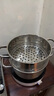 京嚴(yán)不銹鋼湯鍋蒸鍋加厚復(fù)底家用不粘鍋奶鍋火鍋煲湯電磁爐燃?xì)庠钔ㄓ?大號(hào)【全家用】食品級(jí)鋼鍋 24cm 曬單實(shí)拍圖
