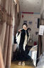 十竹圍巾女士秋冬新款時尚保暖三角披肩外搭高檔針織圍脖輕奢生日禮物 米白色【時尚百搭】 曬單實拍圖