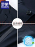 羅蒙（ROMON）夏季薄款防曬西服男士春夏潮流休閑單西冰絲透氣防曬西裝外套男 灰綠 L /175碼 曬單實(shí)拍圖