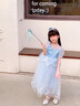 G.DUCKKIDS童裝女童愛莎公主裙夏季洋氣兒童裙子夏季禮服裙小女孩六一表演服 粉色裙子 110 (建議100cm 4-5歲左右)cm 曬單實(shí)拍圖