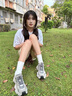 CAMILA KSENIA老爹鞋女士2025新款夏季時尚厚底增高百搭網(wǎng)面透氣休閑運動女鞋子 灰色 38 曬單實拍圖