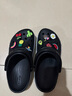 crocs卡駱馳洞洞鞋貝雅卡駱班輕便耐磨一腳蹬休閑鞋|205089 黑色/白色-066 36 /37(220mm) 曬單實(shí)拍圖