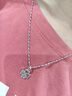 百年老鳯祥999純銀項鏈女18k鍍金加長無吊墜925足銀彩金蛇骨鏈 1.3mm白金色箭心瓜子60cm 曬單實拍圖