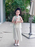 皮爾卡丹（pierre cardin）童裝女童套裝夏季2025夏裝新大童短袖闊腿褲兩件套兒童速干防蚊褲 圖片色 160 尺碼13~14歲【150-160cm】 曬單實(shí)拍圖