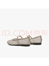 他她（TATA）法式氣質(zhì)透氣涼鞋女鞋平底網(wǎng)面單鞋2025夏季新款 槍色 36 曬單實(shí)拍圖