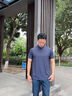 羅蒙（ROMON）T恤男士短袖POLO領(lǐng)無(wú)痕冰絲防曬上衣彈力休閑戶(hù)外打底衫19灰藍XL 曬單實(shí)拍圖