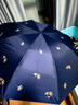 天堂 防紫外線晴雨傘三折 雨傘黑膠防曬太陽傘遮陽晴雨傘 午夜藍(lán) 曬單實(shí)拍圖
