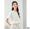 梵希蔓新中式國風(fēng)白色T恤女2025年夏季新款別致刺繡雪松短袖上衣 M 曬單實(shí)拍圖