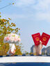 魔小宅手捧花仿真白色玫瑰手捧花領(lǐng)證拍照道具伴娘花束絹花球婚禮花束 香檳色 手捧花【成品】 曬單實(shí)拍圖