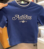 adidas經(jīng)典修身短款運(yùn)動(dòng)上衣圓領(lǐng)短袖T恤女裝夏季阿迪達(dá)斯三葉草 深藍(lán)   S 曬單實(shí)拍圖