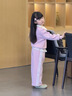 可英 GOWINBABY女童套裝甜美可愛時(shí)尚2025春秋款女孩寬松春裝女寶休閑衛(wèi)衣兩件套 粉色 130 （適合身高120cm-130cm） 曬單實(shí)拍圖