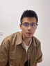 GENIUS MELODY開(kāi)學(xué)黑色斯文近視眼鏡框男款痞帥大臉近視可配度數散光防藍光變色 黑銀框 配近視1.56非球面 曬單實(shí)拍圖
