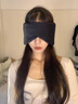 洽苒德國(guó)隔音耳罩睡覺專用眼罩睡眠遮光助眠女男士眼睛罩午睡成人冰絲 【360°涼感強(qiáng)遮光 】涼面黑/溫面灰——L碼 曬單實(shí)拍圖