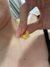 謝瑞麟黃金吊墜女足金花絲蝴蝶黃金項鏈送女友老婆七夕節(jié)生日禮物計價 足金花絲蝴蝶吊墜約3.4克(贈銀鏈) 曬單實拍圖
