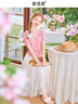 歌依妮2025夏季女裝甜美休閑小衫短款純欲內(nèi)搭打底衫短袖t恤衫粉色上衣 粉色 S 曬單實(shí)拍圖